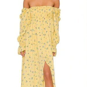 WeWoreWhat Smocked Floral Maxi Dress